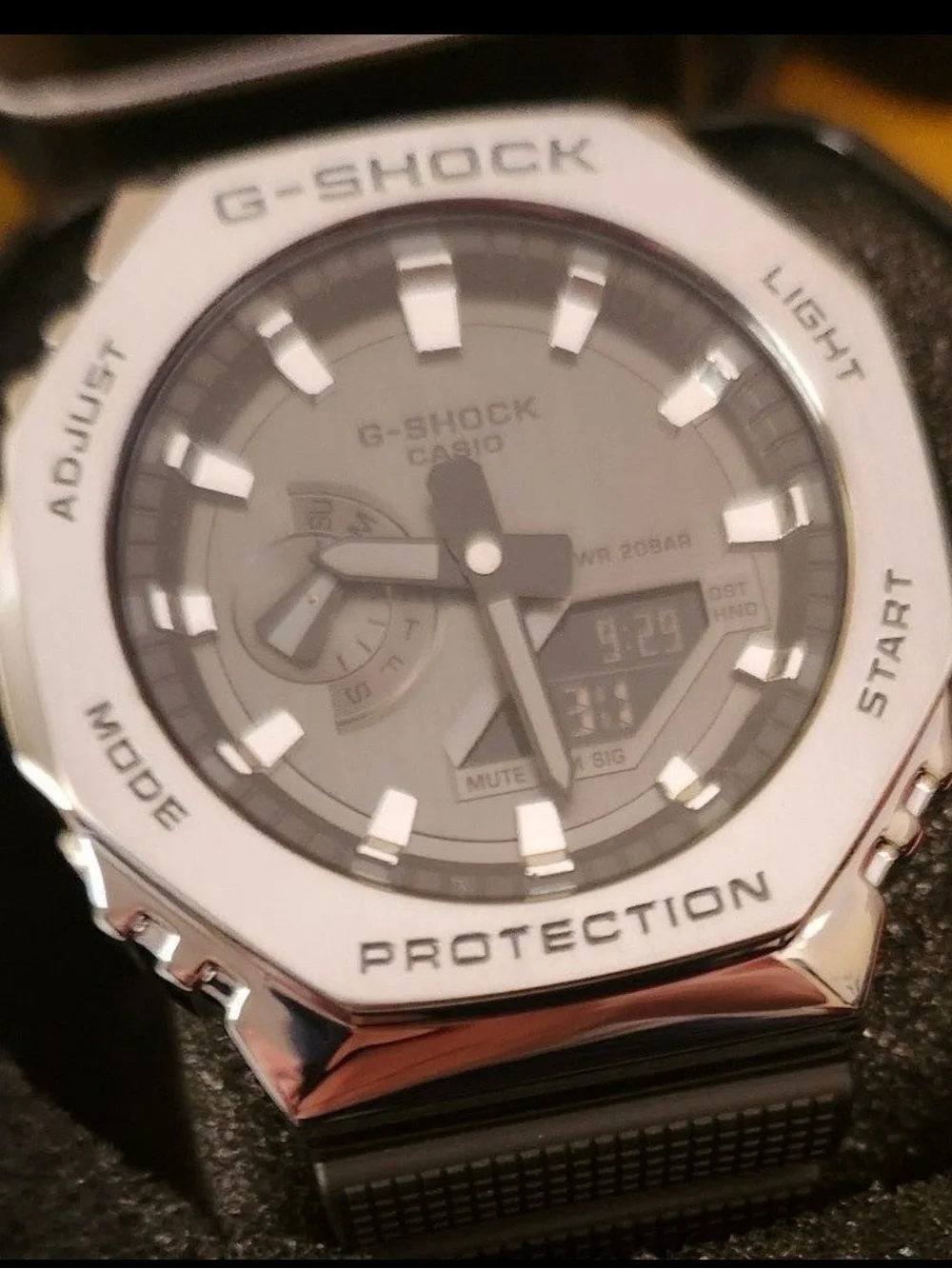 CASIO G-Shock GM-2100-1AJF Gray Silver Digital Chrono Mens Watch